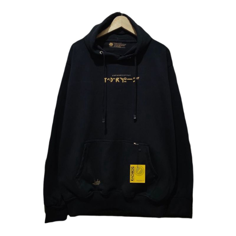 Hoodie Pria Distro Sweater Hoodie Original Kachios Warna Hitam