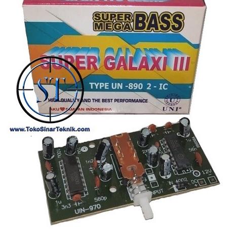 Suplier1st--Kit Galaxy III ( Penambah Bass Treble / IC LA 3600 ) Active Loideness Penguat Bass Kit M
