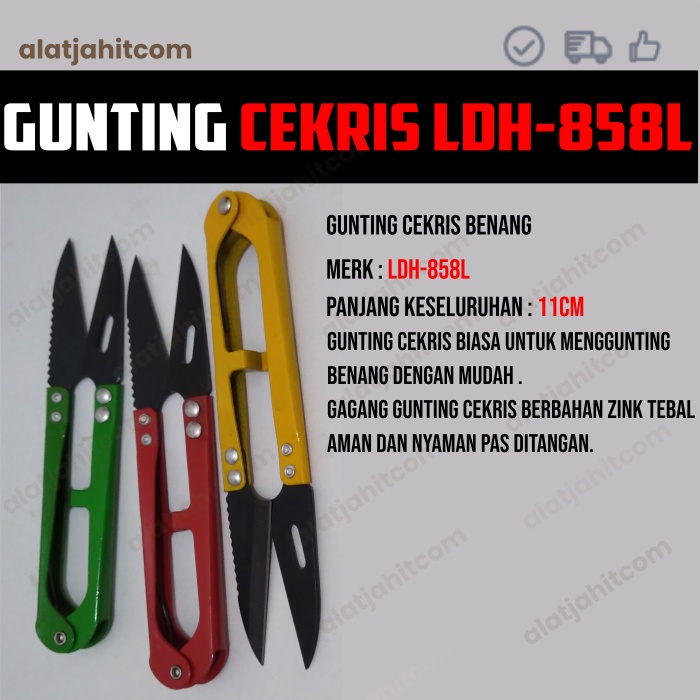 

Gunting Potong Benang Kain Bahan / Gunting Cekris LDH-858L