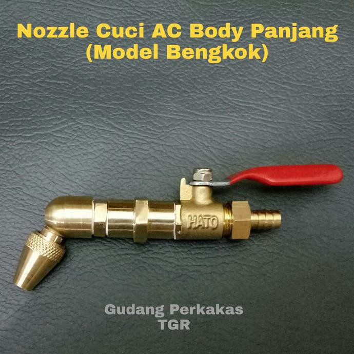Nozzle Cuci AC Bengkok Body Panjang / Nosel Cuci AC / Nozzle Steam