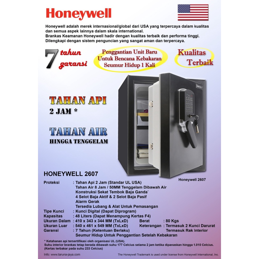 BRANKAS | HONEYWELL 2607 | ORIGINAL | GARANSI RESMI