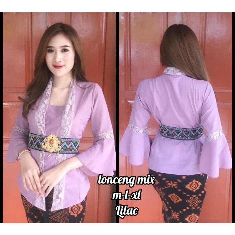 KEBAYA BALI LONCENG MIX BROKAT