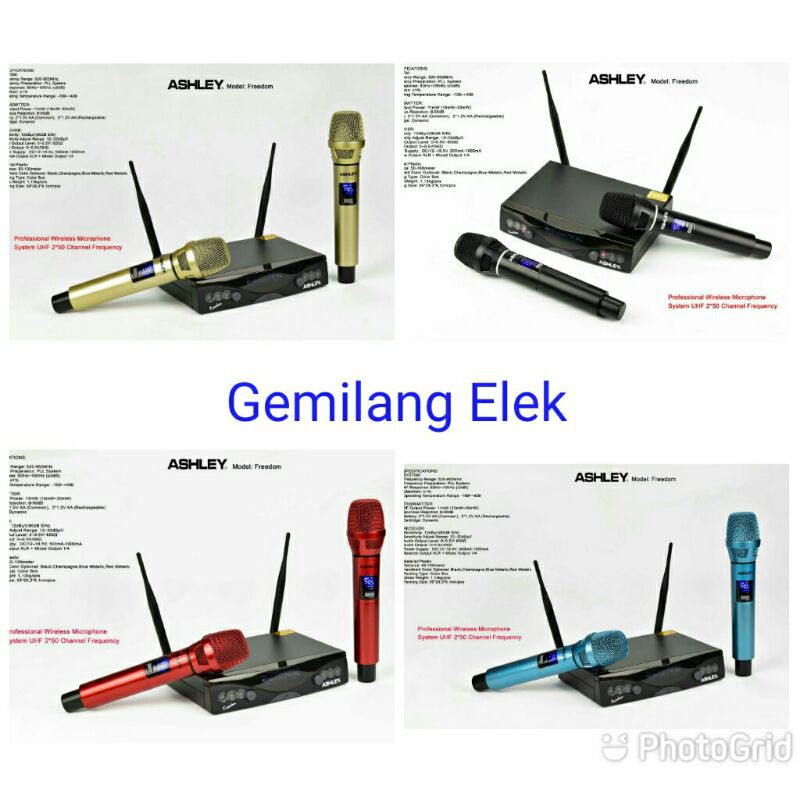 Mic Wireless ASHLEY FREEDOM Original
