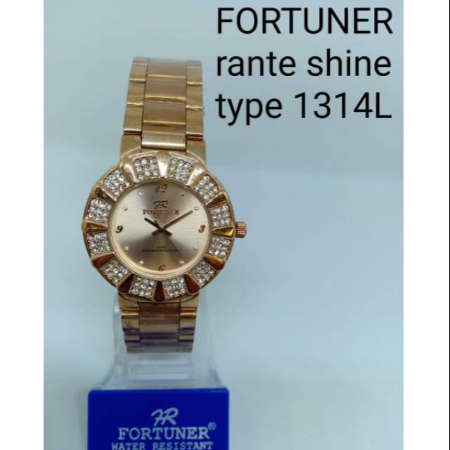 Jam Tangan Fashion Wanita Fortuner 1314L Original Watch Waterresist - Rante Shine Stainless Steel
