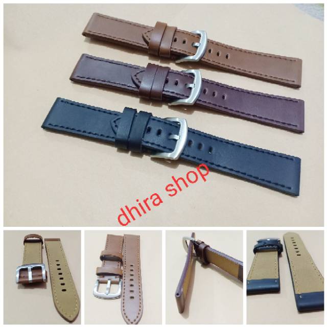 Strap jam tangan tali jam tangan GEUNINE LEATHER