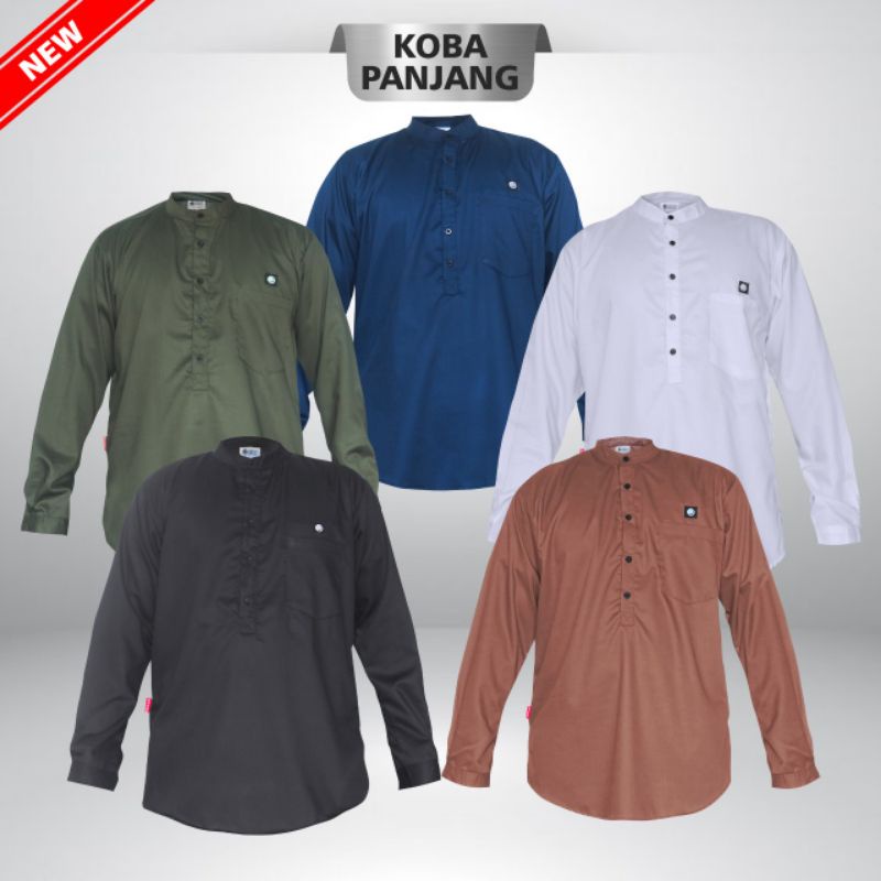 KOKO BASIC PANJANG BAJU KOKO KOKO PRIA KOBA PANJANG BUSANA MUSLIM ROSAL LENGAN PANJANG COD