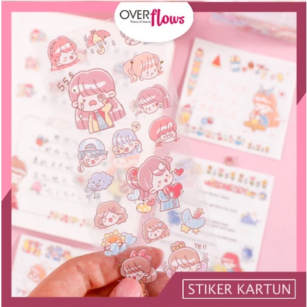 OVERFLOWS.ID STICKER PANJANG TRANSPARANT PET STIKER DIARY BUJO JURNAL