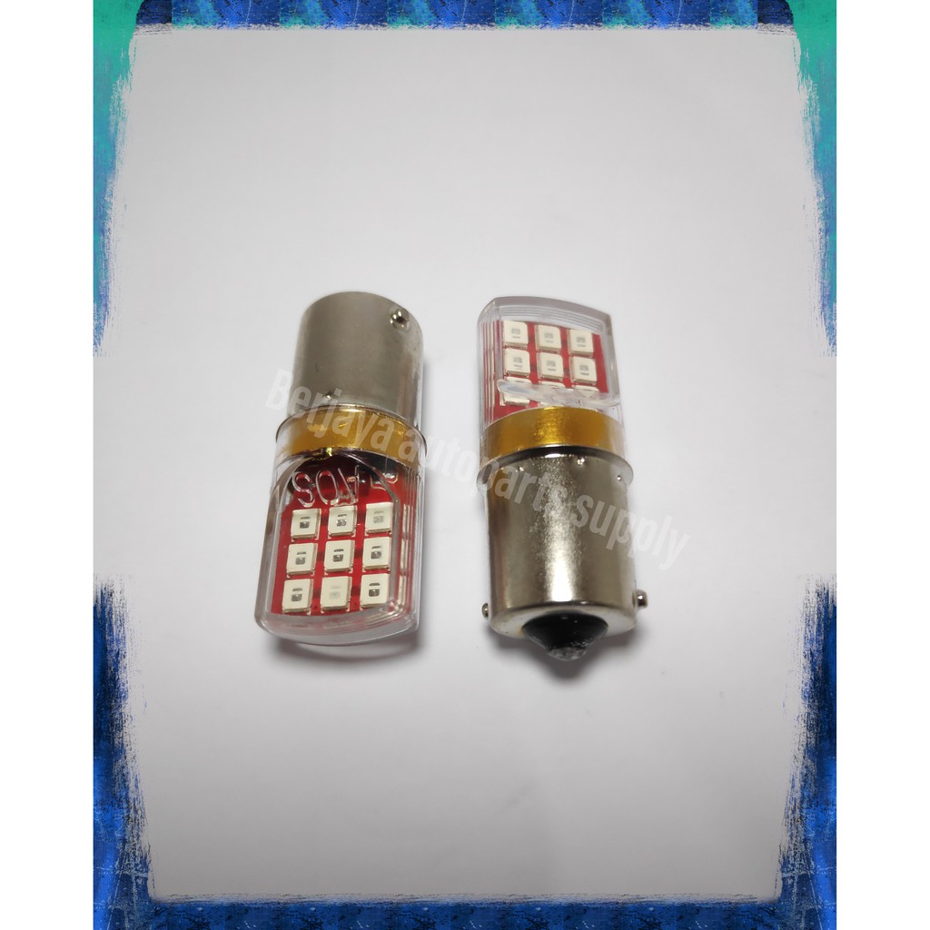 [1SET] Lampu LED Kaki1 24v 18 MATA Sein mundur Bemper BUS TRUCK ELF HINO