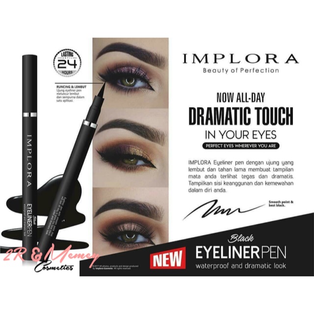 IMPLORA Black Eyeliner Pen