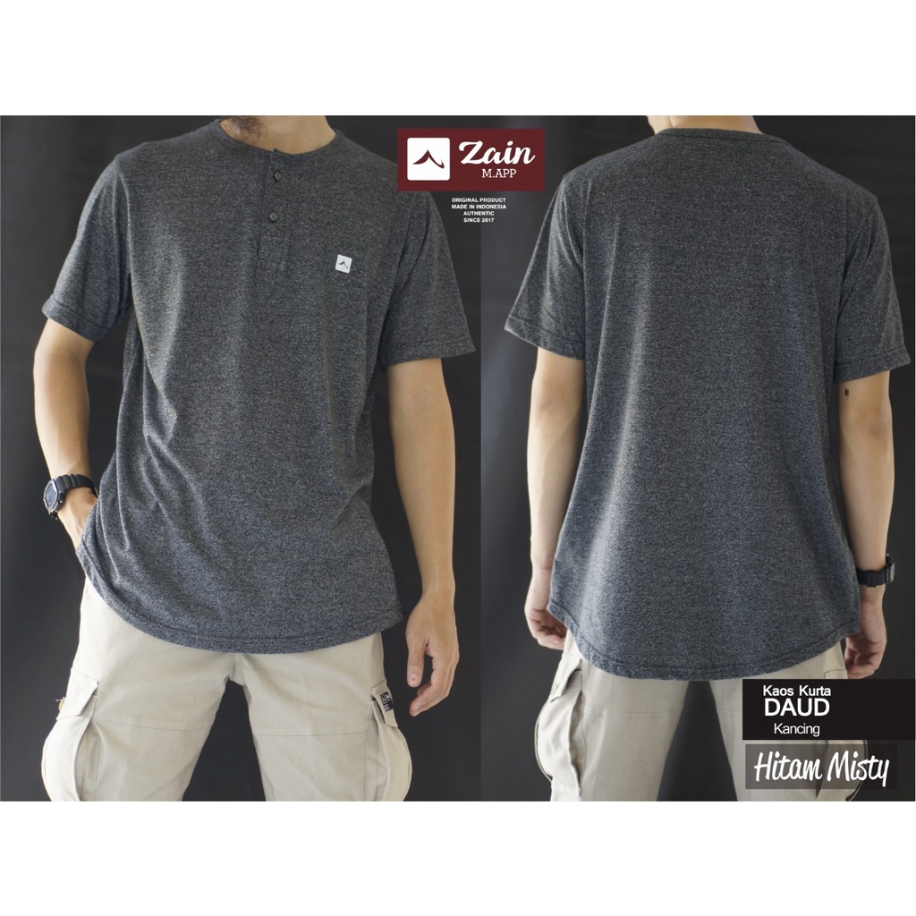 Kaos Kurta Daud Kancing By Zain Moslem Apparel