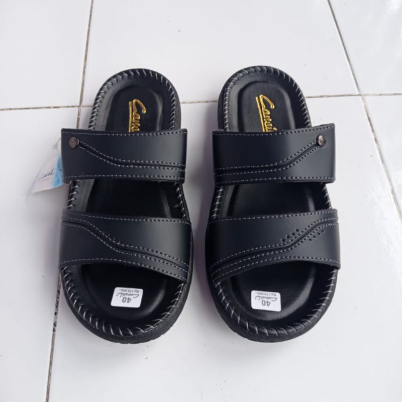 Sandal jepit Pria / Sandal kulit Casual / Sendal Santai Pria dewasa Kualitas Terbaik CNVL 39 - 43
