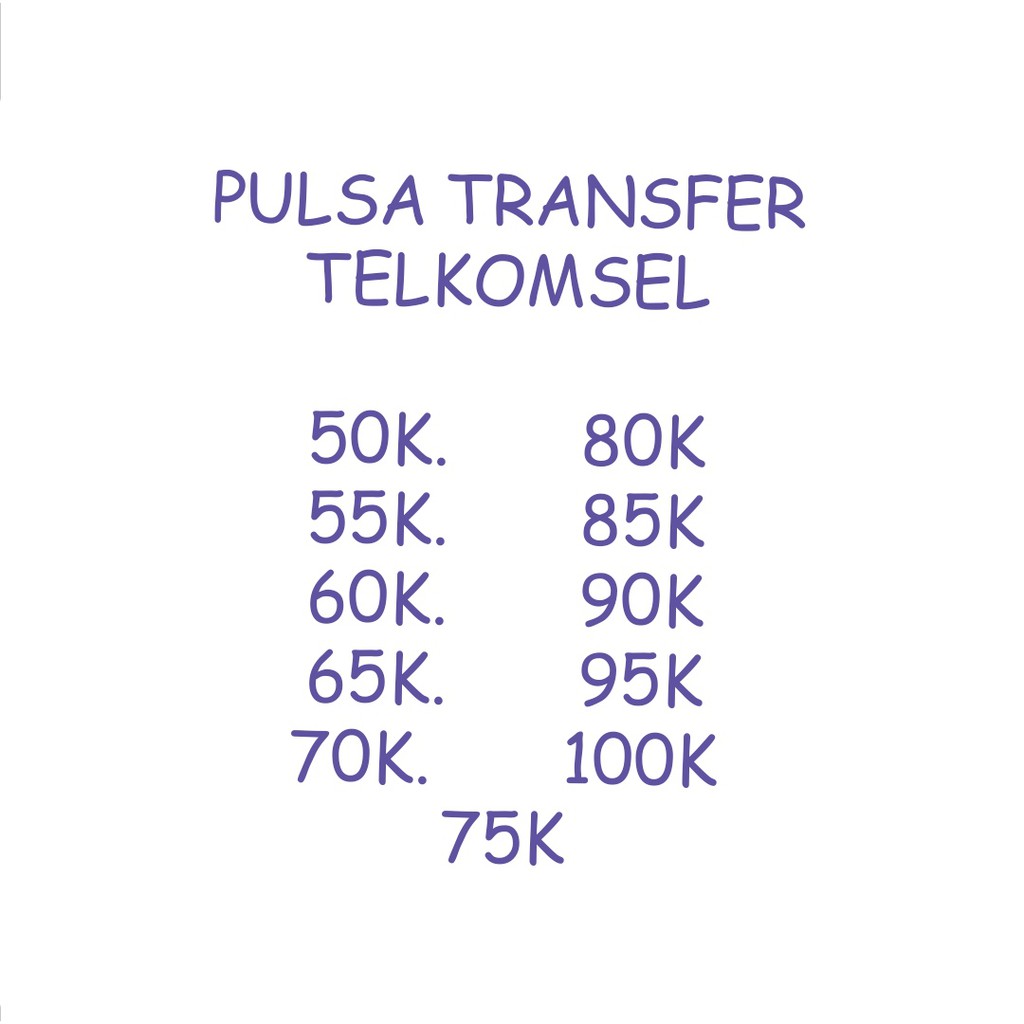 PULSA TRANSFER TELKOMSEL