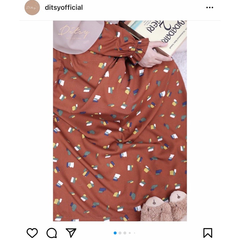 Ditsy April Paint Brown size S
