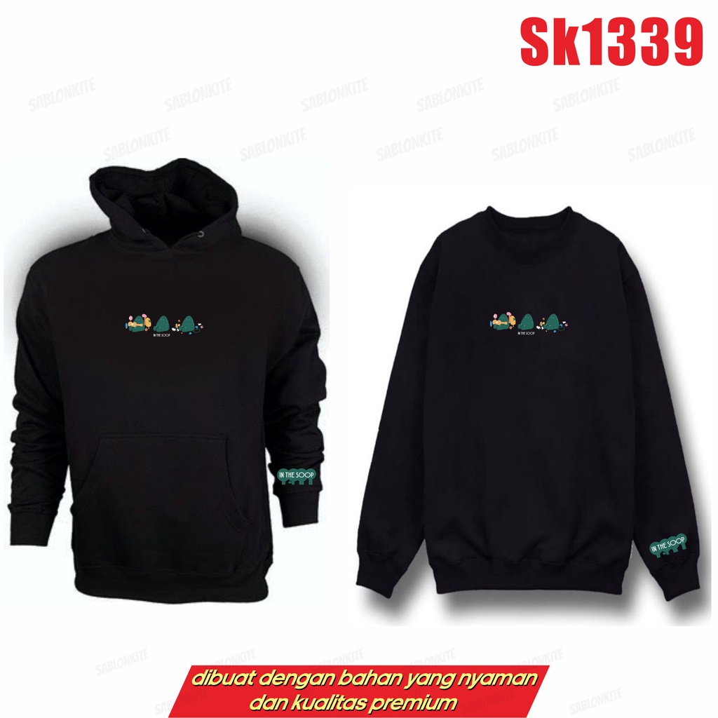 MURAH!!! SWEATER HOODIE KPOP IN THE SOOP 2 3LOGO SK1339 UNISEX FLEECE