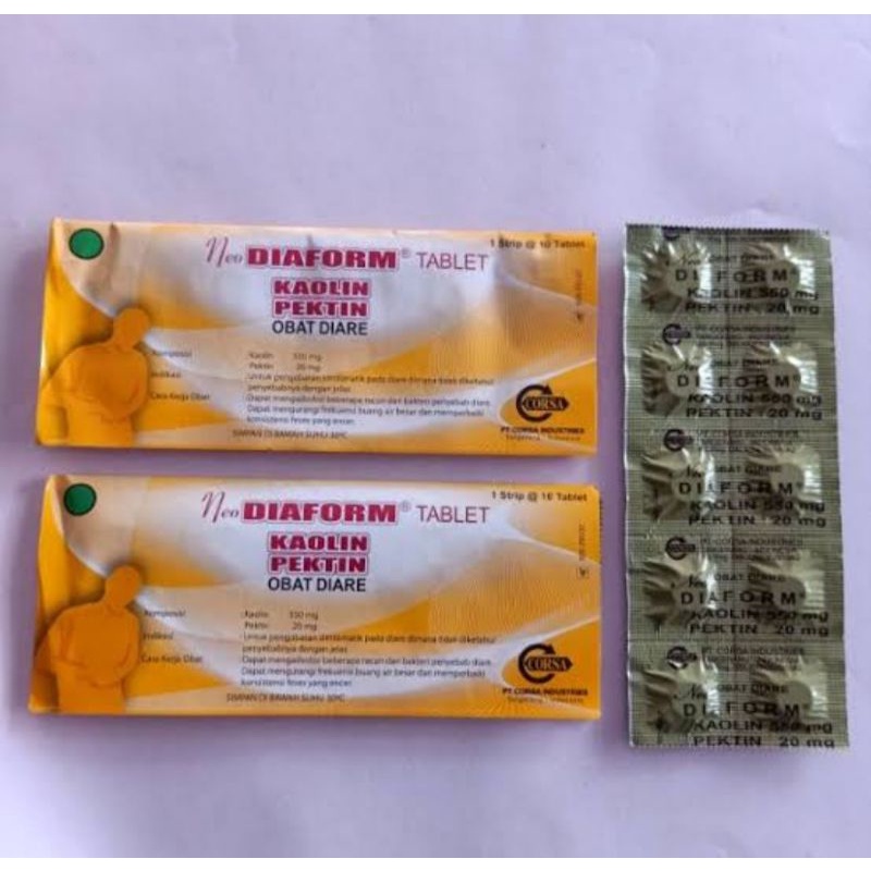 diaform per strip obat diare
