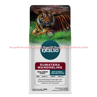 Excelso Sumatera Mandheling 200gr Bold Citrusy &amp; Spicy Ekselso Kopi Bubuk Eselso Sumatra Exselso Ground Coffee