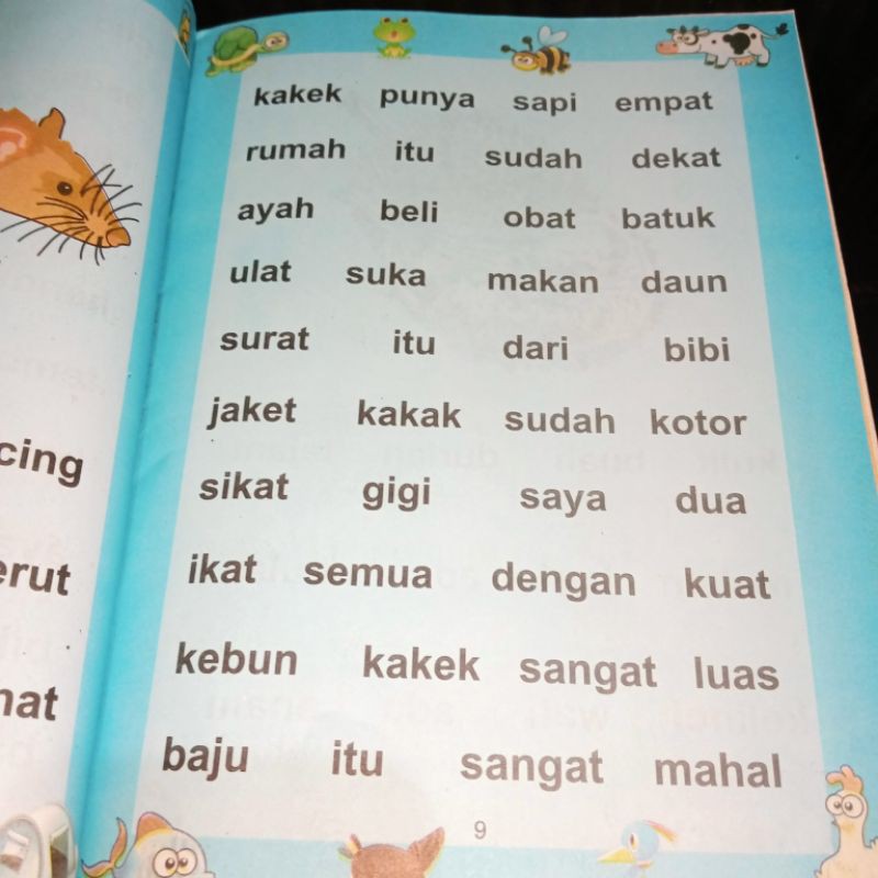 buku lancar membaca 2B 32 halaman 19x27cm