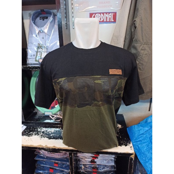 CARDINAL Original Kaos Oblong Lengan Pendek Santai Doreng EAIAR1417
