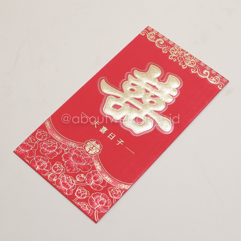 

Angpao isi 6 xuang xi wedding suangsi double happiness lengkung