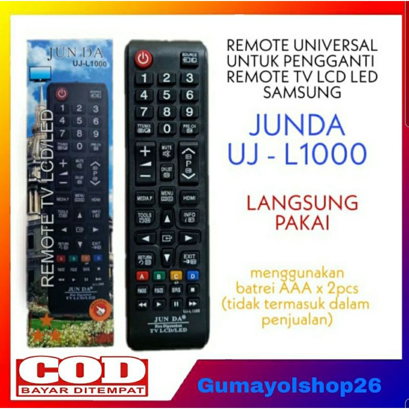 Remot TV Remote TV Multi Samsung LCD LED Junda UJ - L1000