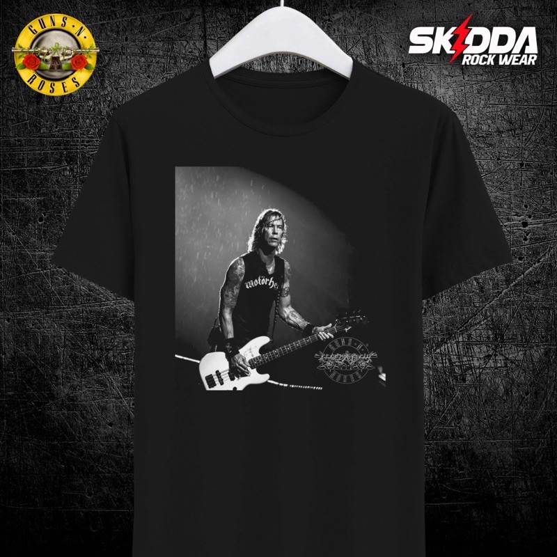 T Shirt Kaos Band Rock GNR DUFF MCKAGAN - Premium Black NSA
