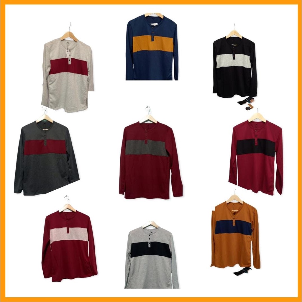 Kaos Baby Terry Lengan Panjang Stripe / KAOS PRIA DISTRO KAOS PRIA MURAH KAOS PRIA KEREN KAOS PRIA P