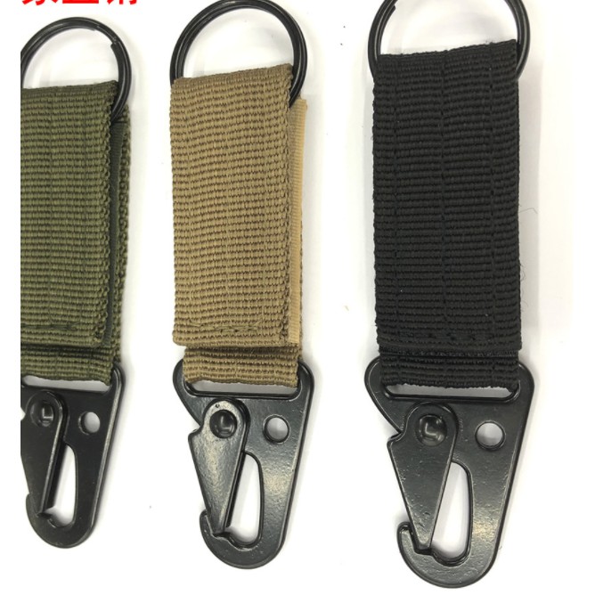 Quickdraw carabiner military tactical nylon belt