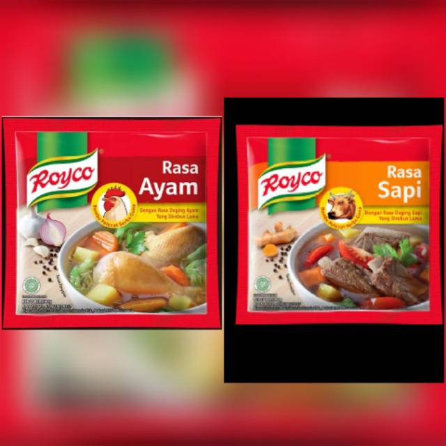 

Royco kaldu sapi dan ayam 9gr