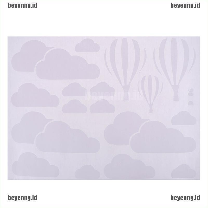 Bey Stiker Dinding Diy Bentuk Awan Balon Udara Untuk Dekorasi Kamar Anak