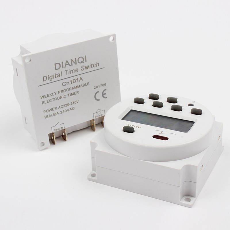 Timer Switch Digital Time Delay Relay 12V 220V CN101A Untuk Lampu Digital Timer Programmable On Off