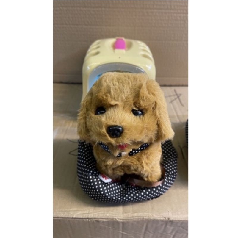Mainan anak boneka dogi / anjing bisa berjalan &amp; bunyi guguk