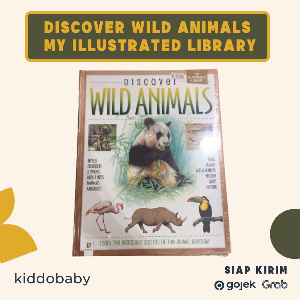 Discover Wild Animals My Illustrated Library | Buku Bacaan Anak