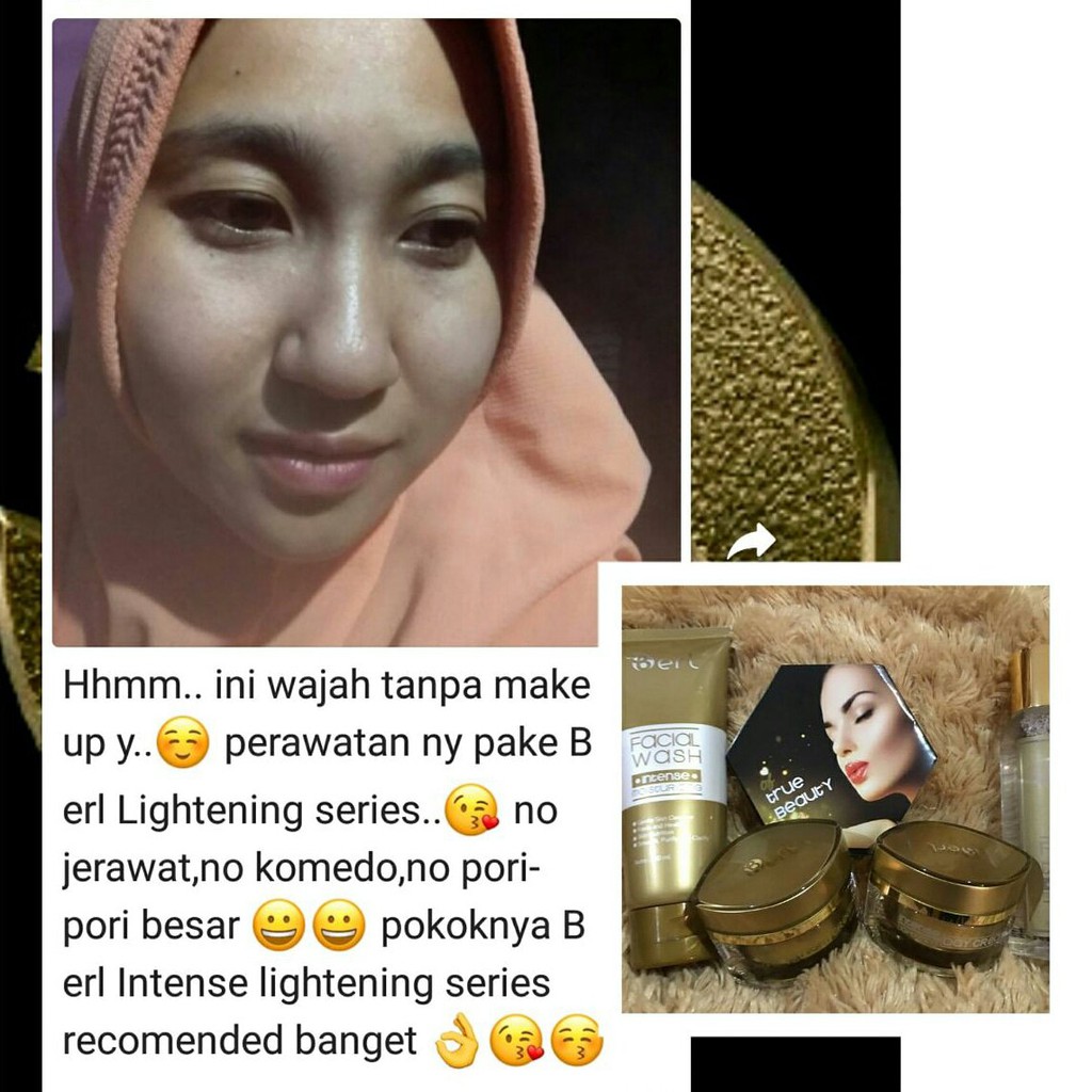 B ERL COSMETICS INTENSE LIGHTENING SERIES PAKET CREAM PERAWATAN WAJAH berlcosmetics kosmetik wajah