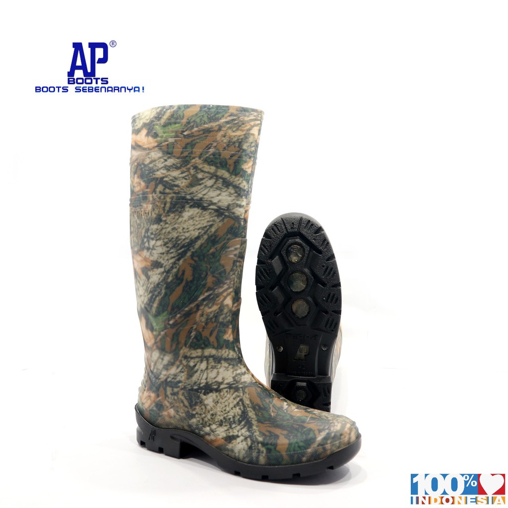 SEPATU BOOTS TACTICAL BERBURU AP TERRA FOREST 40-42 - SEPATU BOOTS KARET - AP BOOTS