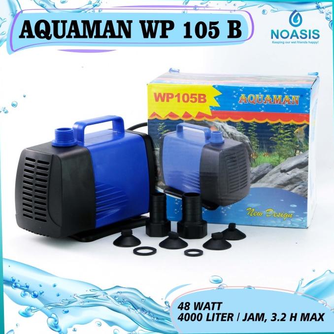 Pompa Aquarium Celup Water Pump Aquaman Wp 105 B Wp-105B Low Wat Kolam