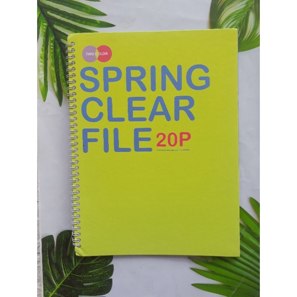 

NANAL 4000 Clear File Item No 1302 Clear Holder Korea A4 20 Pockets