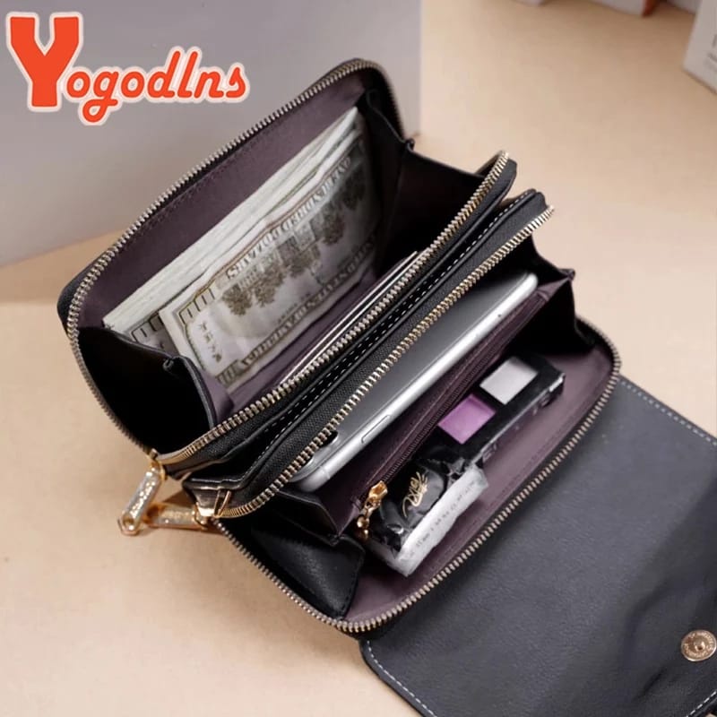 DOMPET PREMIUM Clutch selempang wanita mewah retro tombol magnetik modis baku bisa buat kondangan