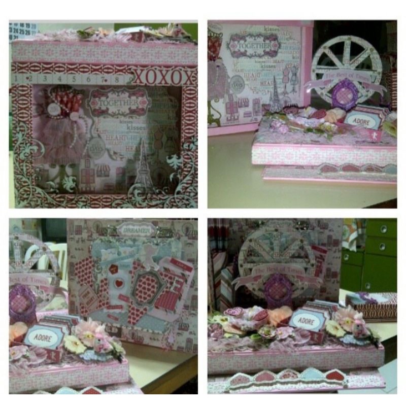 

valentine scrapbook box 4D gift series