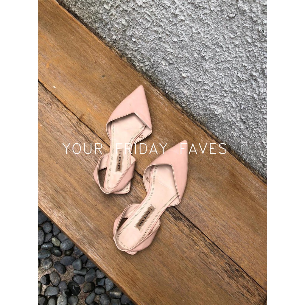 ZARA FLAT SLINGBACK SHOES