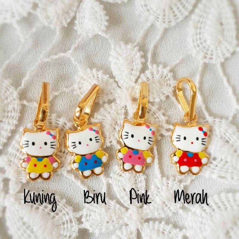 Bandul Kalung Hellokitty Emas Muda 1/2 gr