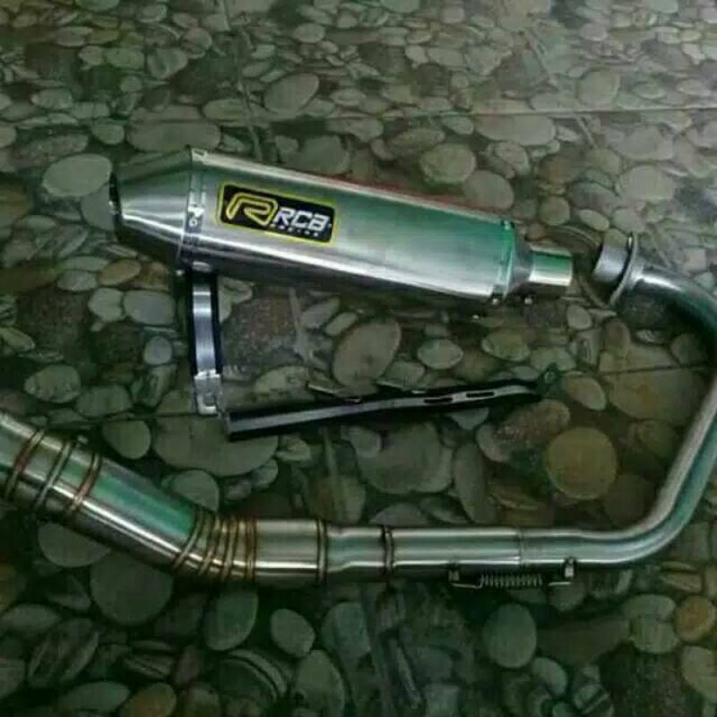knalpot rcb kapsul tiger megapro gl pro cb herek