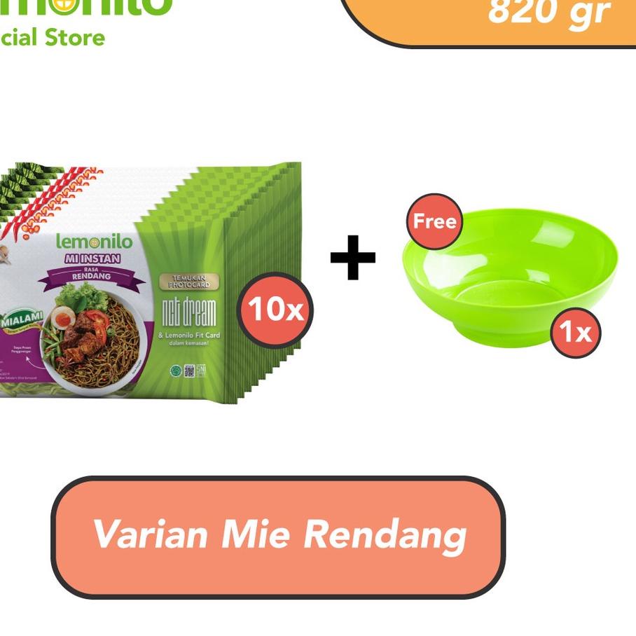 

Klik Beli 10 Pcs Lemonilo Mie Spektarasa Rendang (Special Edition) FREE Mangkok,,,