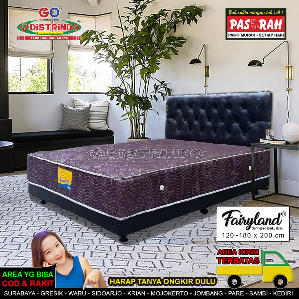 Springbed Set Lengkap Kasur Divan Dan Sandaran Harga Murah Full Pir ...