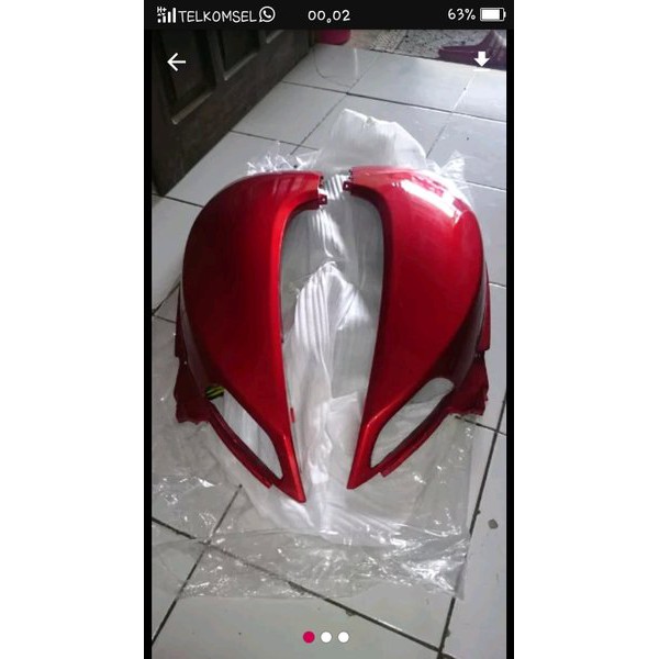 bodi belakang  scoopy fi warna merah candy