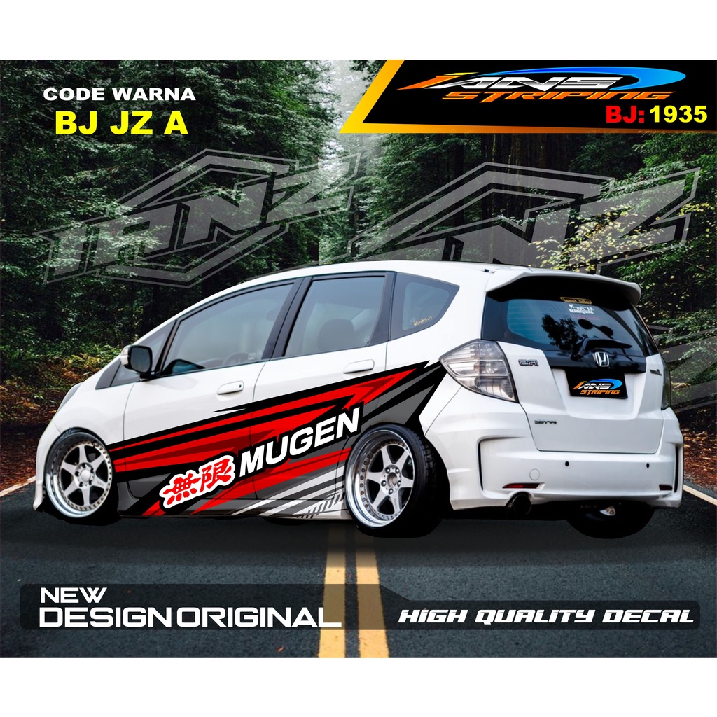 STIKER DECAL MOBIL HONDA BRIO / STICKER BODY SAMPING MOBIL JAZZ / DECAL STIKER MOBIL AGYA AYLA / STIKER MOBIL TERBARU