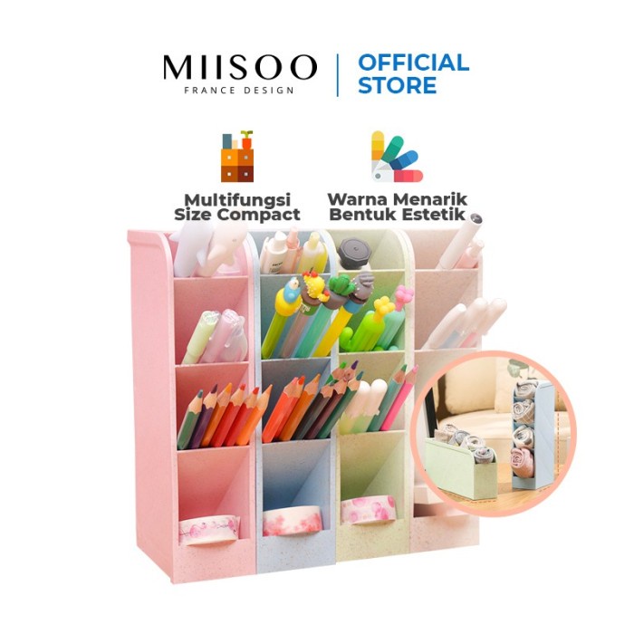 

ORGANIZER-DOCUMENT- MIISOO KOTAK ORGANIZER 4 LAYER MULTIFUNGSI UNTUK ALAT TULIS KANTOR - RANDOM