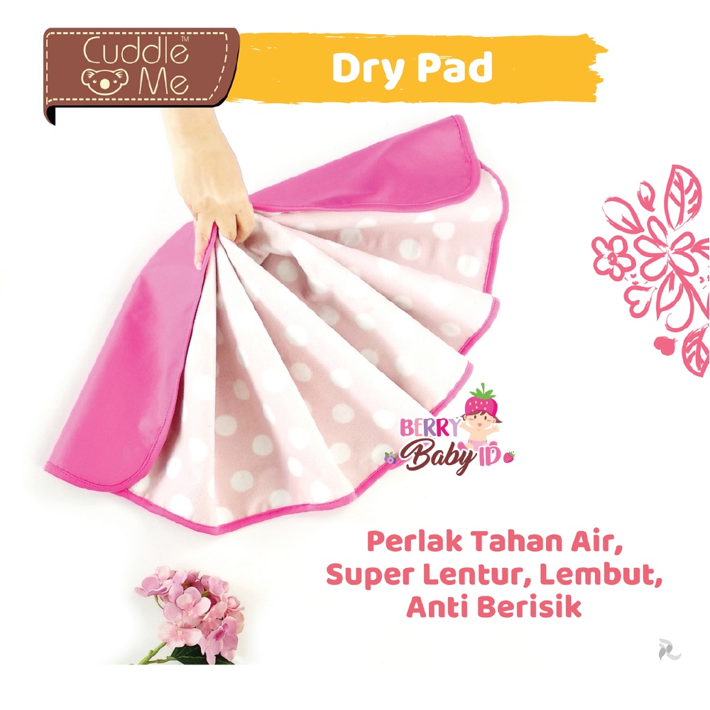 Cuddle Me Drypad Perlak Bayi Mattress Protector Waterproof Anti Bocor Berry Mart