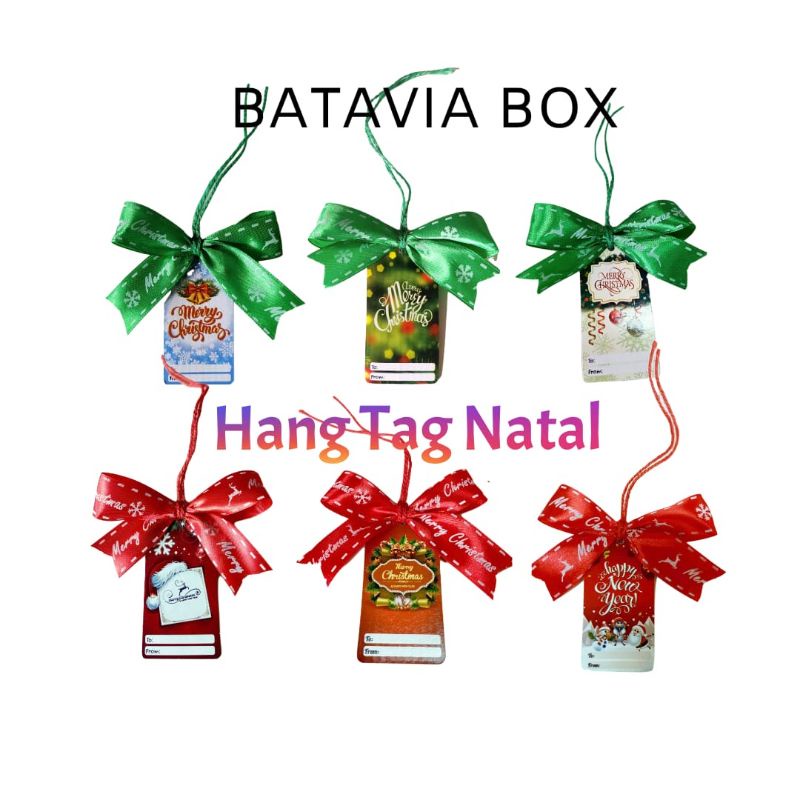 

Hang Tag Natal per set 6 pcs