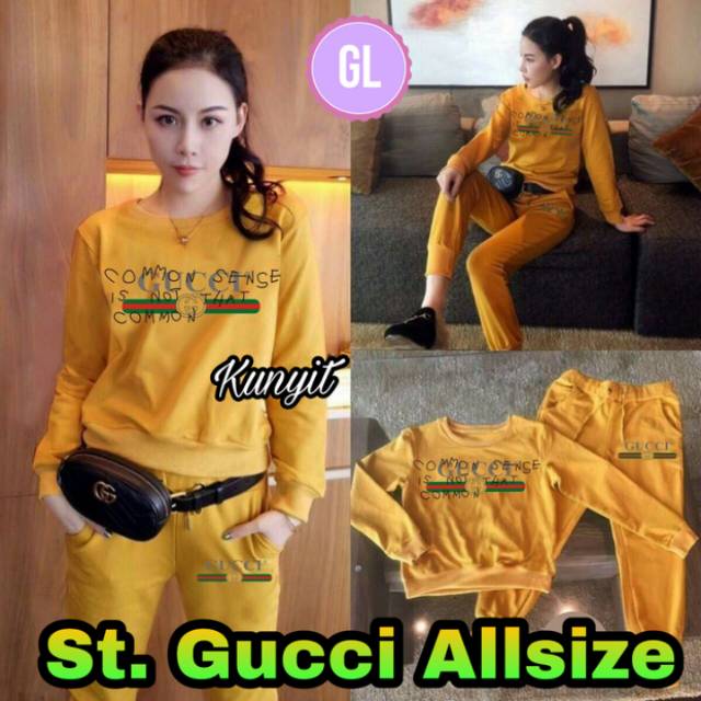 Setelan gucci/baju olahraga wanita/setelan olahraga  wanita murah