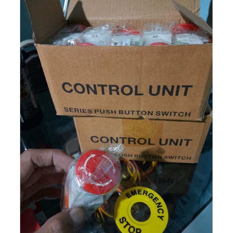 Tombol Emergency Stop Pom Mini Pertamini Digital Tombol Darurat Pom Mini